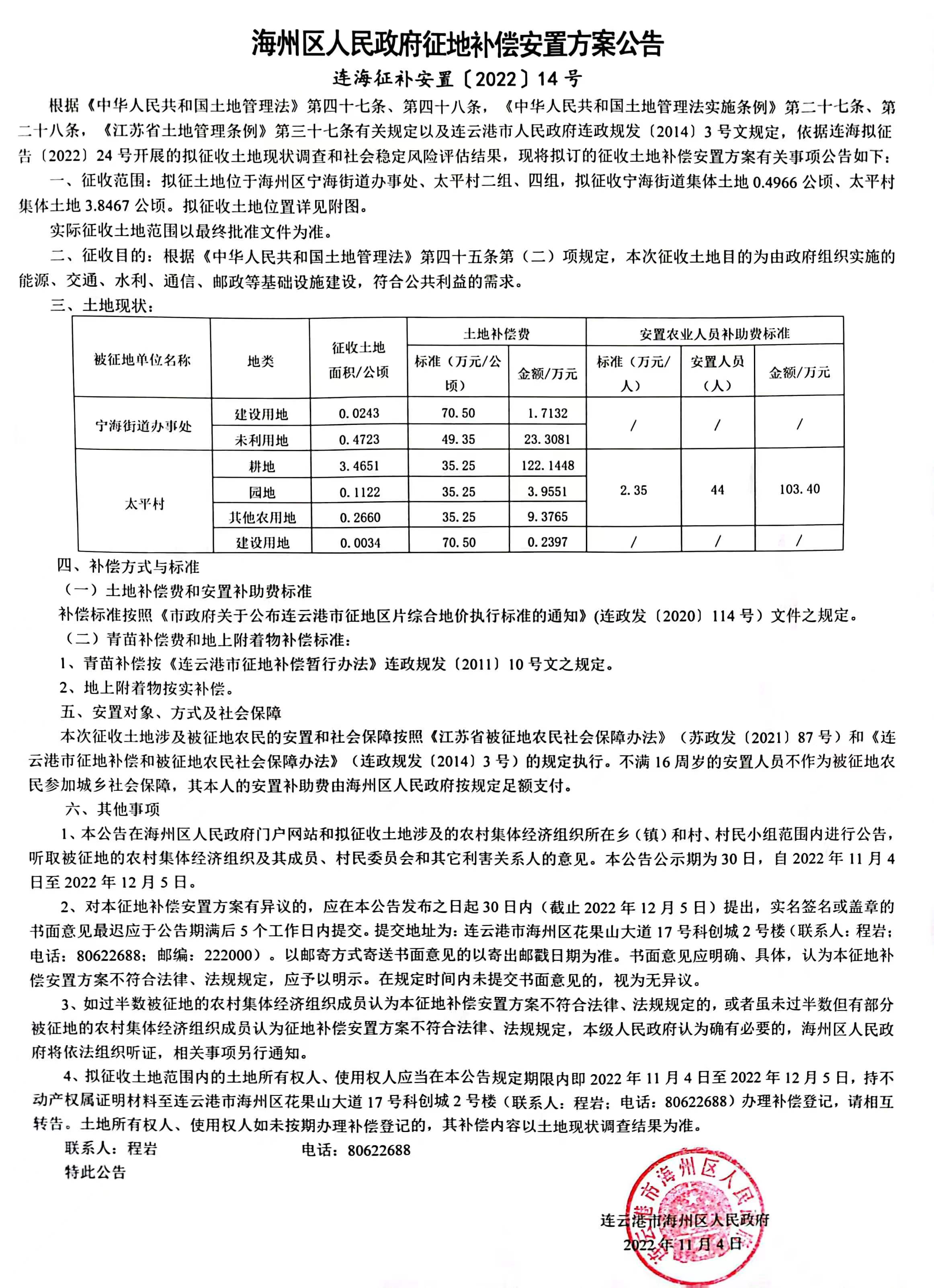 海州区人民政府征地补偿安置方案公告.jpg